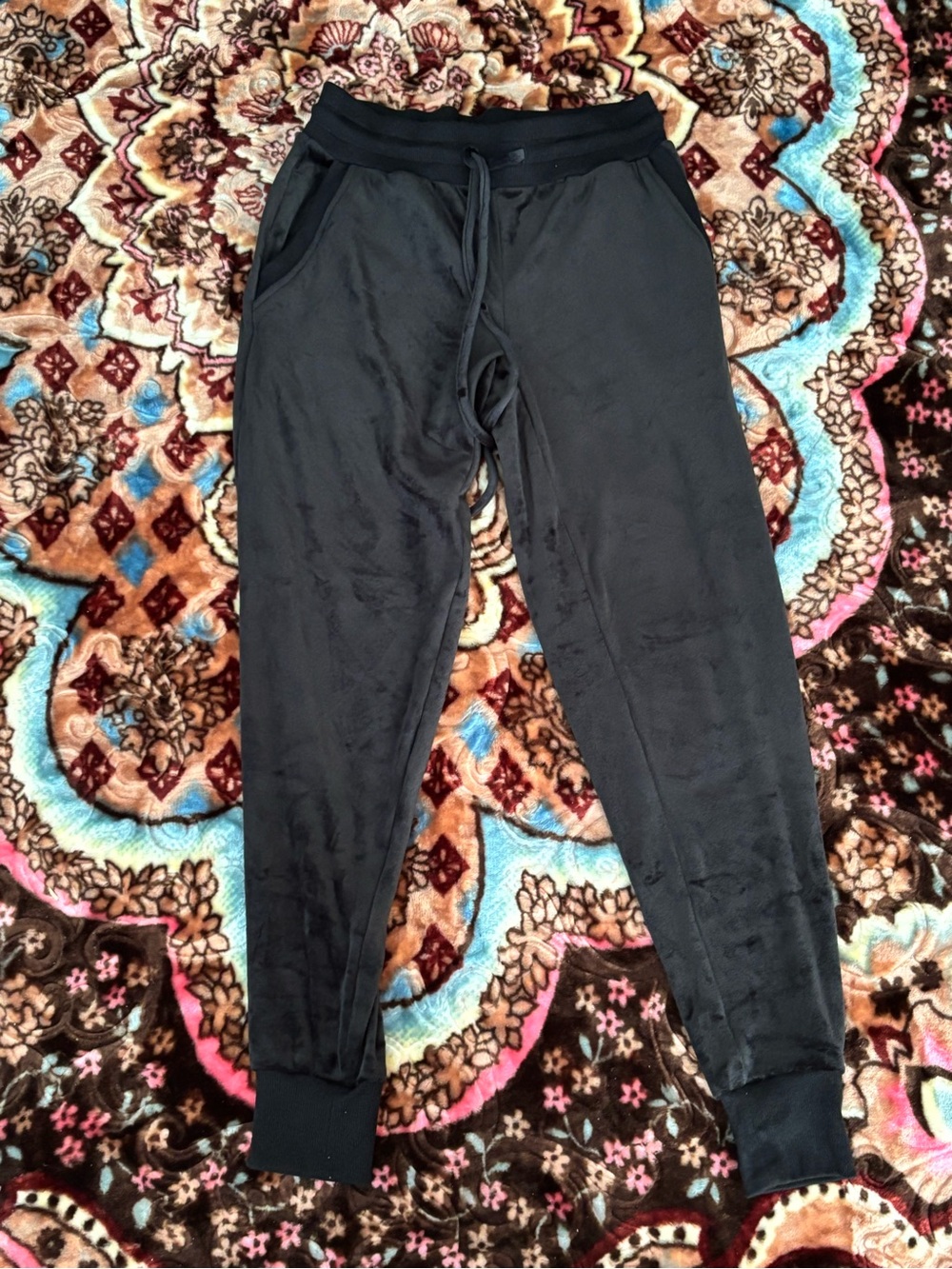 Men's Black Drawstring Jogger Sweatpants